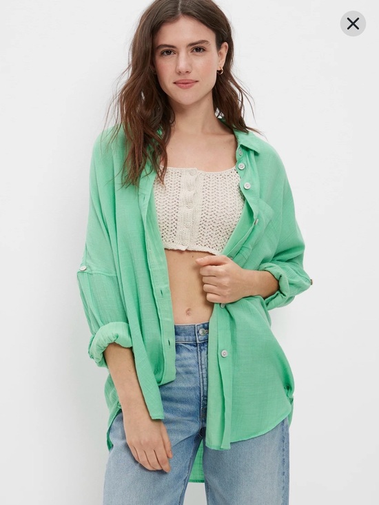 American Eagle Outfitters Tops - AE Go Big Oversized Shirt